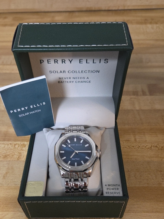 Perry Ellis Other - NWT "Perry Ellis" Solar Collection Men's Watch (Powered By Light)